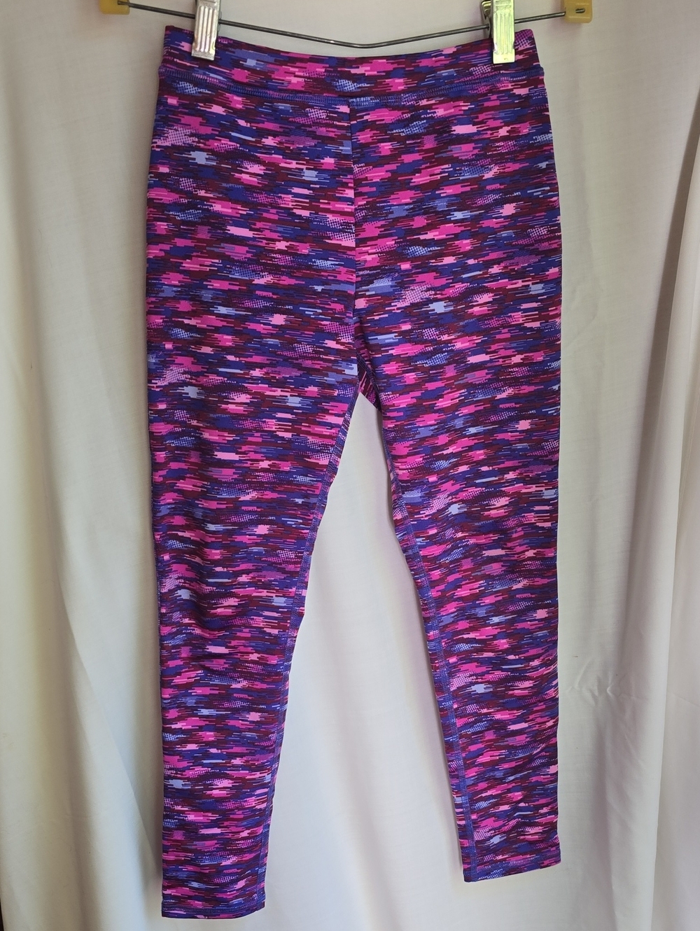 L.L. Bean Girls Purple and Pink Patterned Leggings
